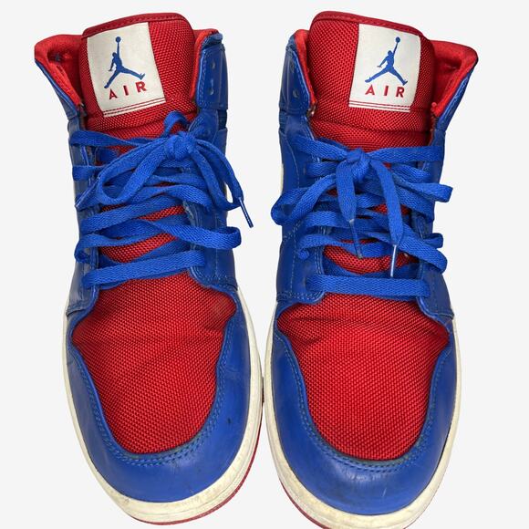 Nike Air Jordan 1 Flight 3 Blue Red White Mens Size 13 Basketball Shoes 2012 - Picture 7 of 12